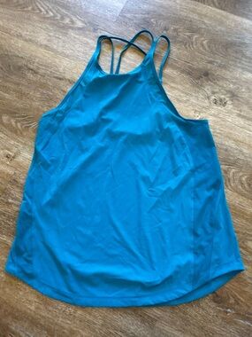 lululemon athletica Blue Green Strappy Athletic Tank